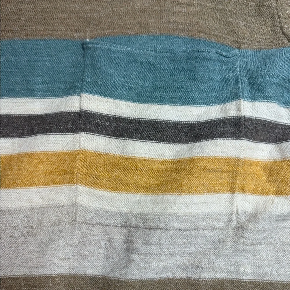 Mutual Weave Colorful Striped Crewneck Sweater NWT